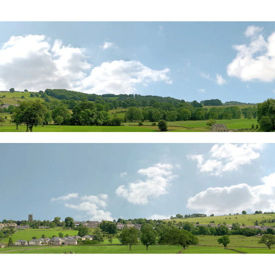 Model Railway BACKSCENE Village 202B OO